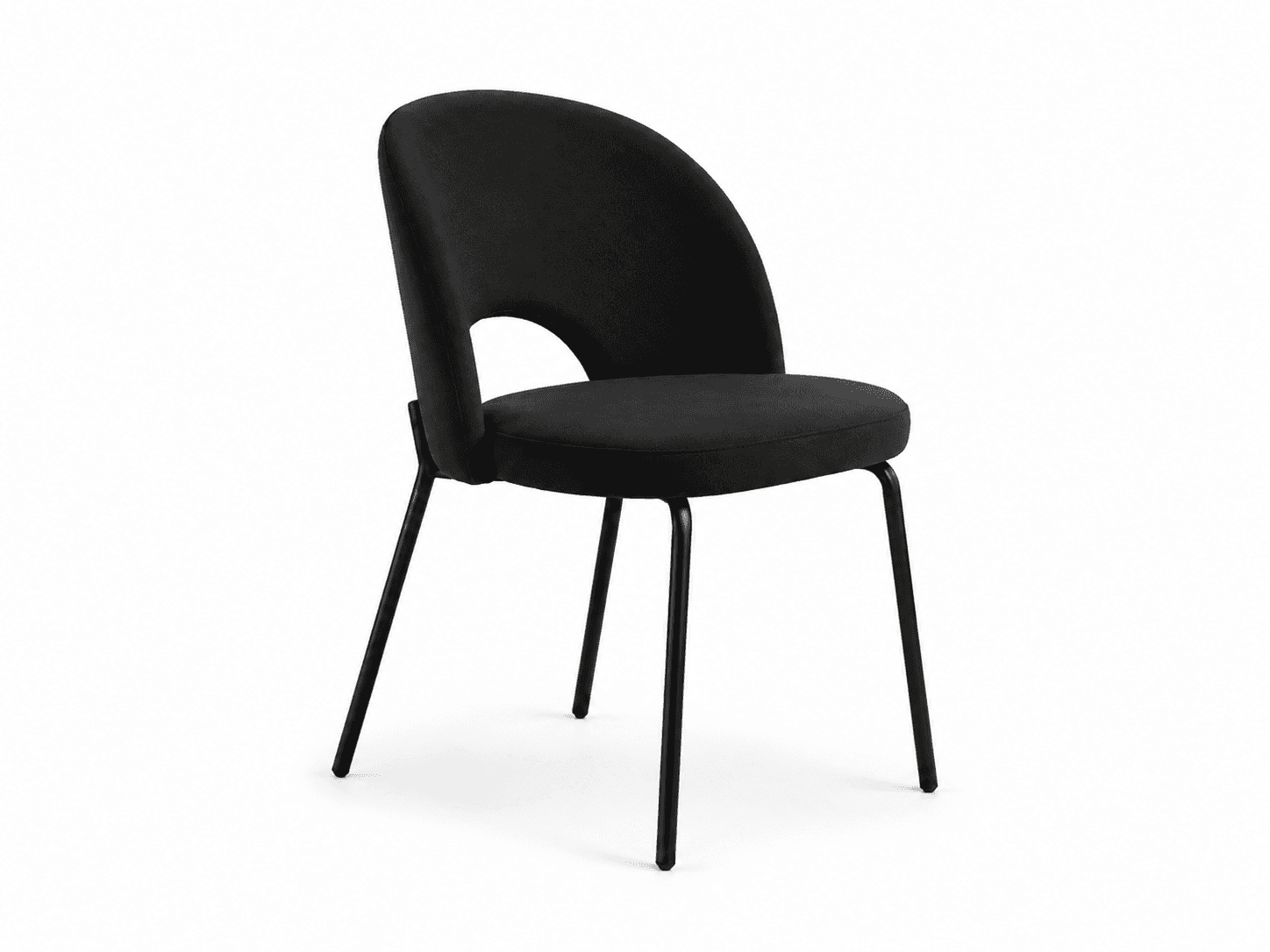 Replica Upholstered Dining Chair Black