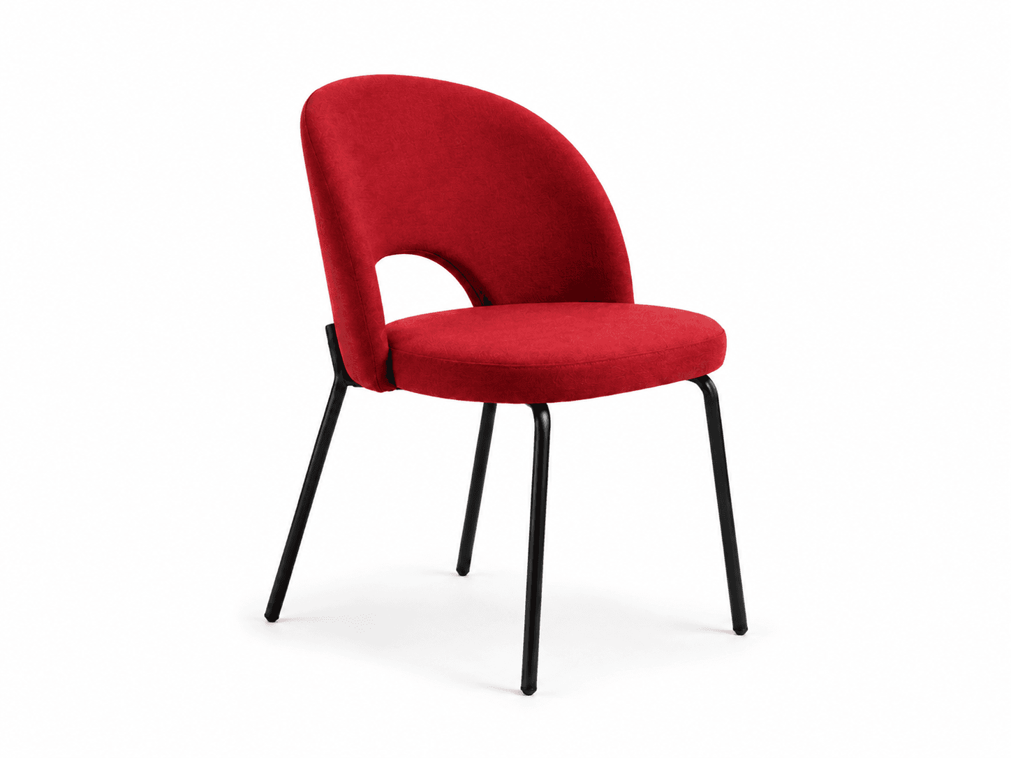 Replica Upholstered Dining Chair Red