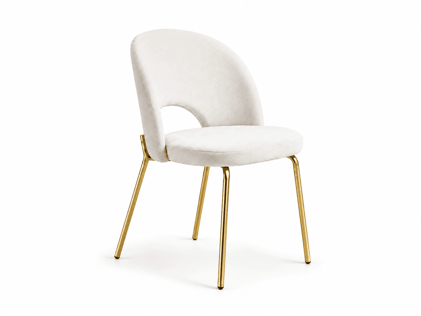 Replica Luxury Dining Chair White Gold