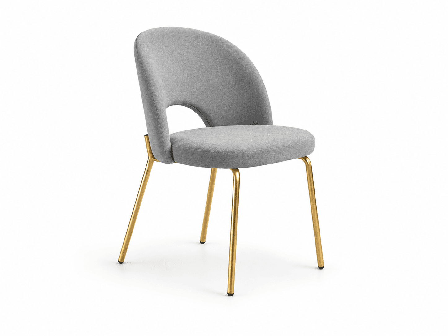Replica Luxury Dining Chair Gray Gold