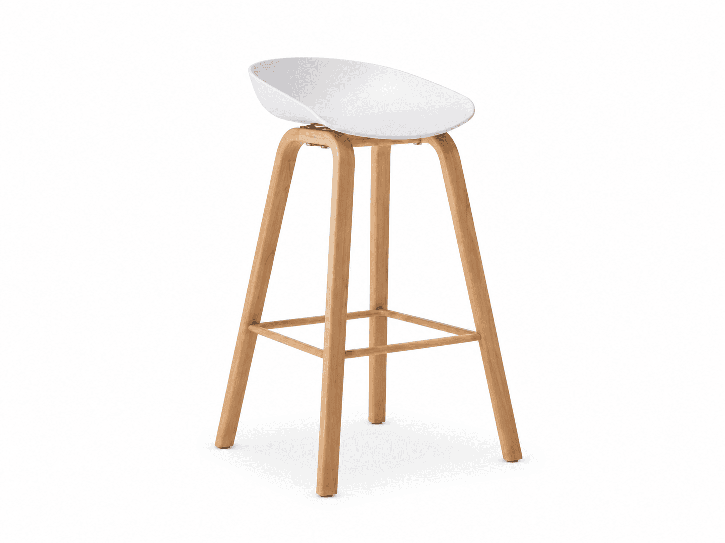 Replica Nordic Bar Stool White